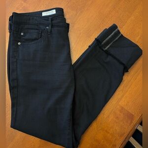 AG Adriano Goldschmied Women's Black Ankle Jeans